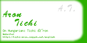 aron tichi business card